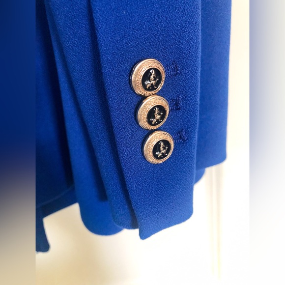 Zara Cobalt Blue Tailored Double Breasted Blazer - Picture 10 of 16